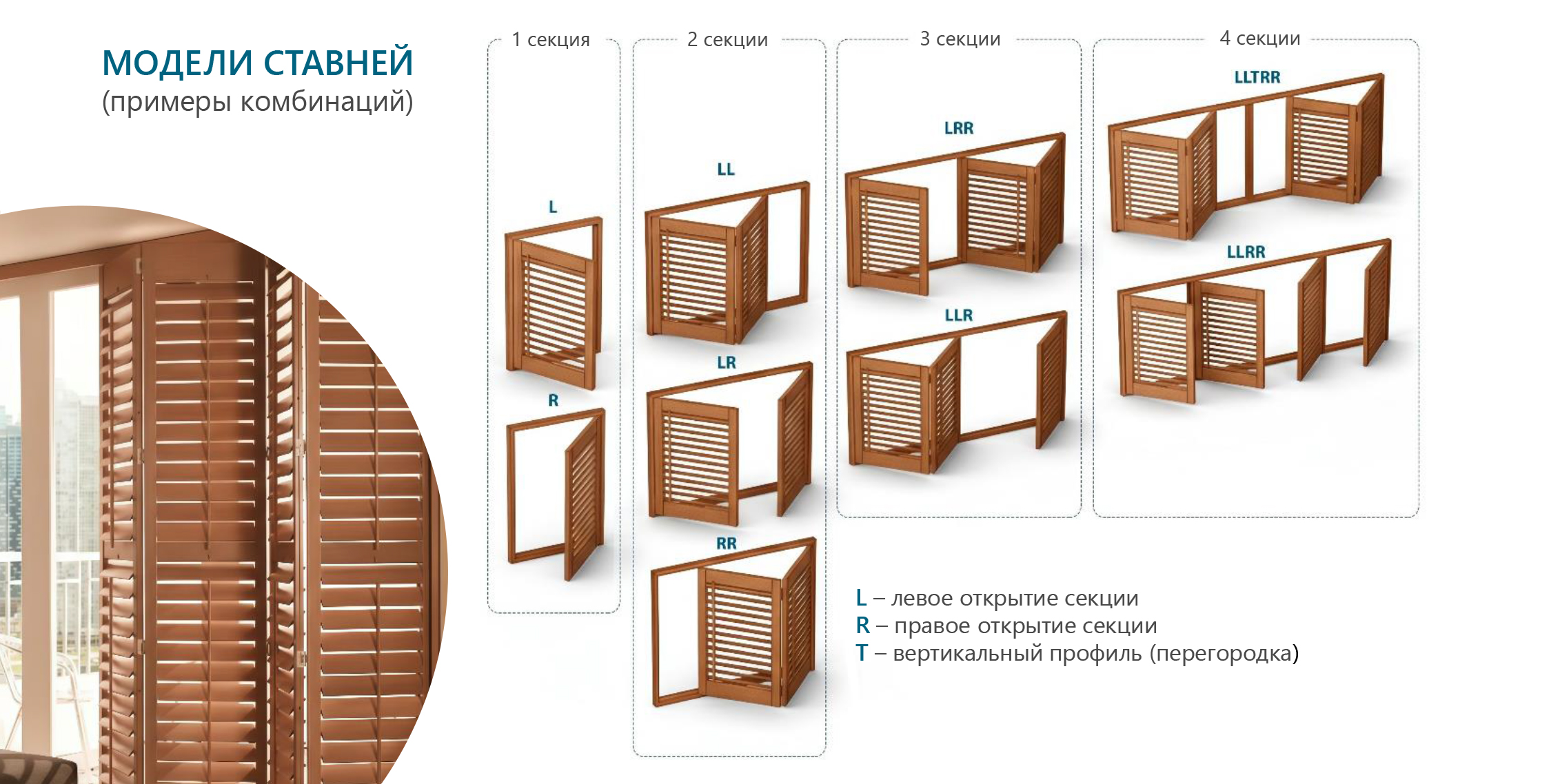 Интерьерные ставни Амиго